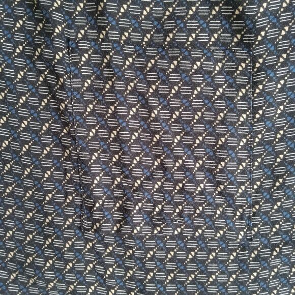 Feldini Black & Blue Geometric Print Lightweight Button Up Shirt Men's Size XXL - Picture 6 of 12